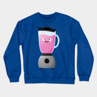 Cute happy food blender kitchen appliance cartoon Crewneck Sweatshirt